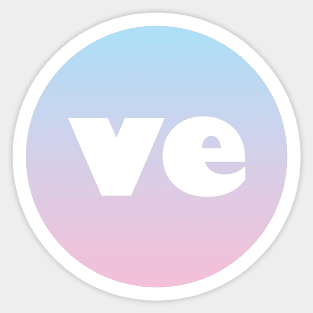 Ve - Pronoun Sticker